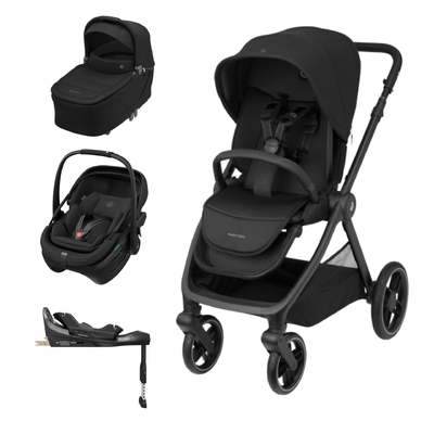 Pack Oxford+ (carrinho+alcofa) + Coral Slide Pro + FamilyFix Slide Pro