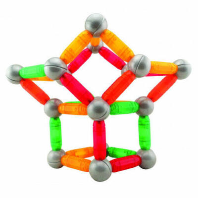 Magbars: Barras de construção magnética 3D – 60 peças