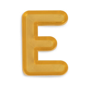 Letras Maiúsculas Translúcidas - 76 Peças