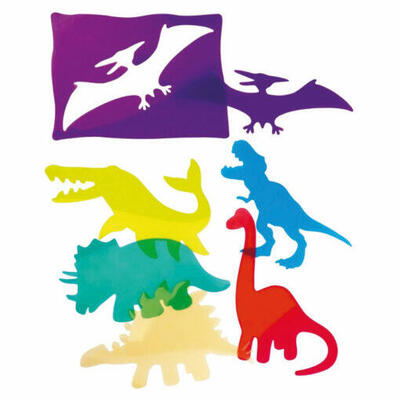 Moldes translúcidos de dinossauros