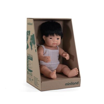 Bebé Asiático 38cm Com Roupa Interior