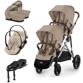 Pack Gazelle S + Assento Extra Gazelle S + Cloud G3 (x2) + Base G3 (x2) + Alcofa Gazelle S (x2)