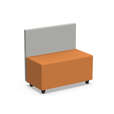 Puff retangular com painel