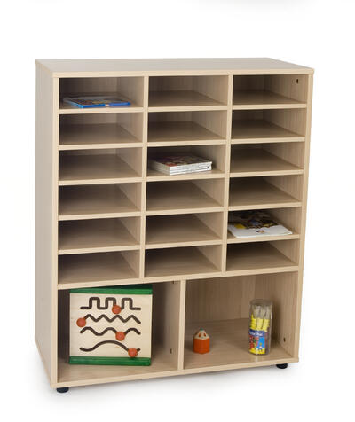 Intermediate Mobile - Bookcase With 20 Shelves 2