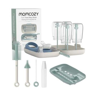 Conjunto de Escovas para Limpeza de Biberões 7 em 1 - Momcozy