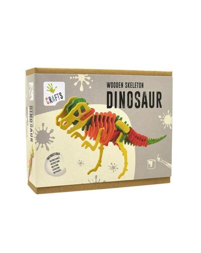 Esqueleto De Dinossauro De Madeira