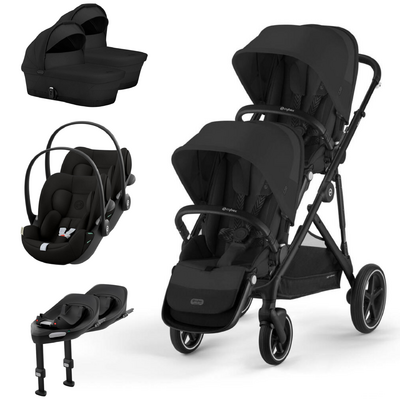 Pack Gazelle S + Assento Extra Gazelle S + Cloud G3 (x2) + Base G3 (x2) + Alcofa Gazelle S (x2)