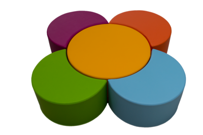 Mesa Com Banquinhos Flor