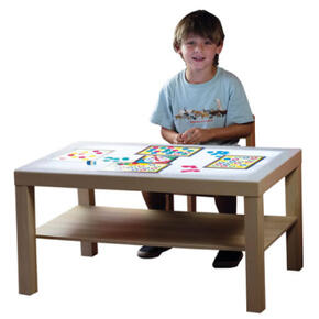 Mesa de luz com bateria recarregável