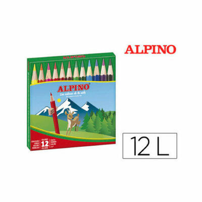 Lápis de cor Alpine 652 – 12 cores curtas