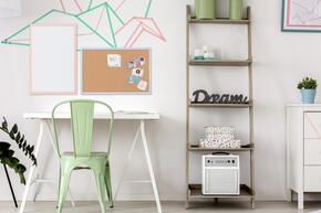 Tabela de cortiça com moldura pastel - Azul