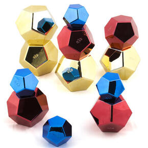 Blocos de cores metálicas