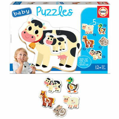 Quebra-cabeças para bebés Animais da quinta