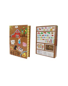 Pin-Cortiça De Madeira Farm Tap A Shape Set / Conjunto De Cortiça E Formas