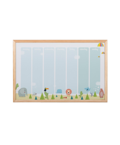 Quadro planeador magnético semanal do ZOO