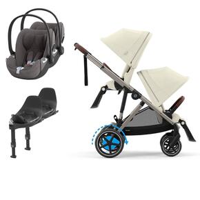 Pack e-Gazelle S + Segundo Assento Gazelle S + Cloud T i-Size(x2) + Base T(x2)