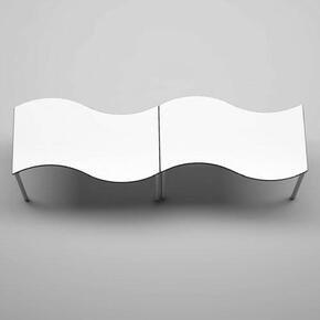 Mesa escolar de altura ajustável onda