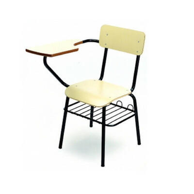 Cadeira com lâmina e estrutura em malha verde