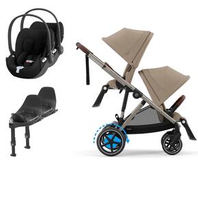 Pack e-Gazelle S + Segundo Assento Gazelle S + Cloud T i-Size(x2) + Base T(x2)