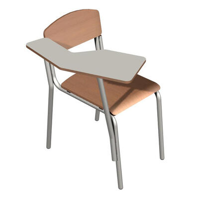 Cadeira de aluno em madeira c/palmatória