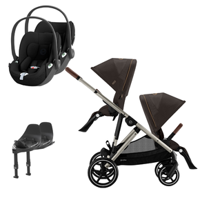 Pack Gazelle S + Assento Extra Gazelle S + Cloud T i-Size (x2) + Base T (x2) 