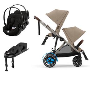 Pack e-Gazelle S + Segundo Assento Gazelle S + Cloud G i-Size(x2) + Base G (x2)