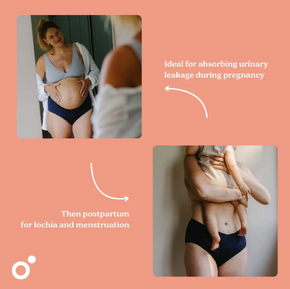 Cueca pós-parto e menstruais - Flowly 