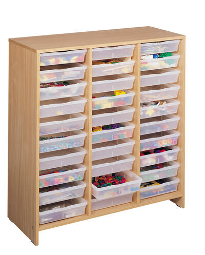 Gaveteiro - 30 Caixas Transparentes