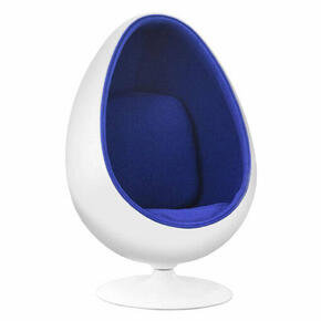 Poltrona Sensorial Azul em Formato de Ovo