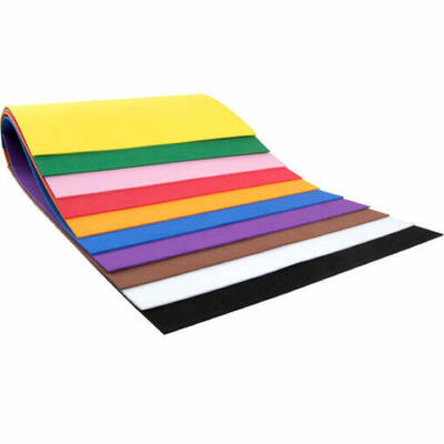 Bloco de trabalho manual Liderpapel em espuma EVA 10 folhas cores sortidas