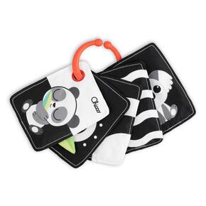 Cartões visuais preto e branco