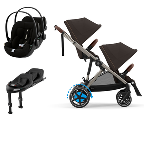 Pack e-Gazelle S + Segundo Assento Gazelle S + Cloud G i-Size(x2) + Base G (x2)