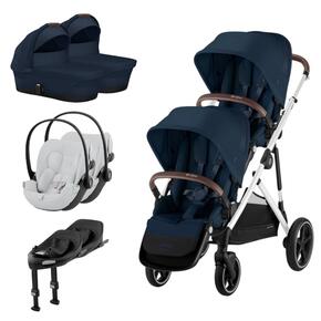 Pack Gazelle S + Assento Extra Gazelle S + Cloud G i-Size (x2) + Base G (x2) + Alcofa Gazelle S Cot (x2)