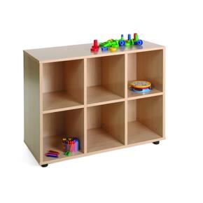 Bajo Móvil - Estante Con 6 Estantes