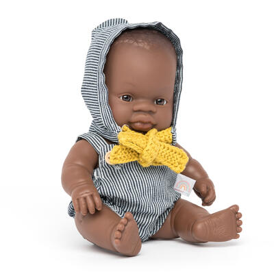 Boneco Menino Africano com roupa 21 cm