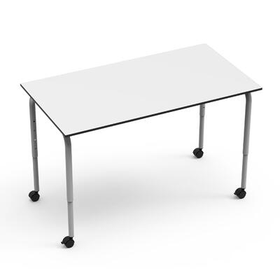 Mesa DESK21 U Retangular Dupla Fixa