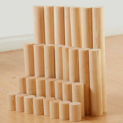 Colunas de construção em madeira