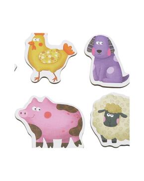 Puzzle de animais 6 numa caixa