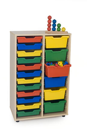 Mueble Intermedio Con 18 Cajones