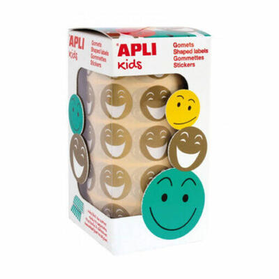 Rolo de Gomets com cara feliz dourada