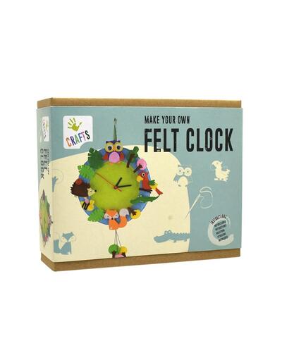 Faça o seu próprio relógio de feltro