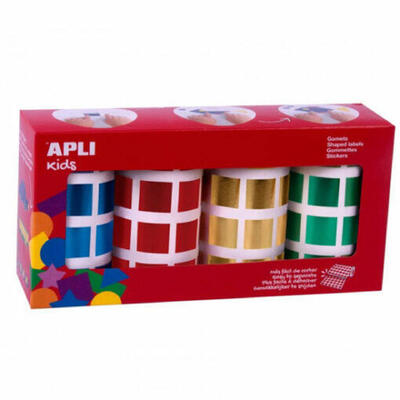 Quadrados geométricos em cores variadas